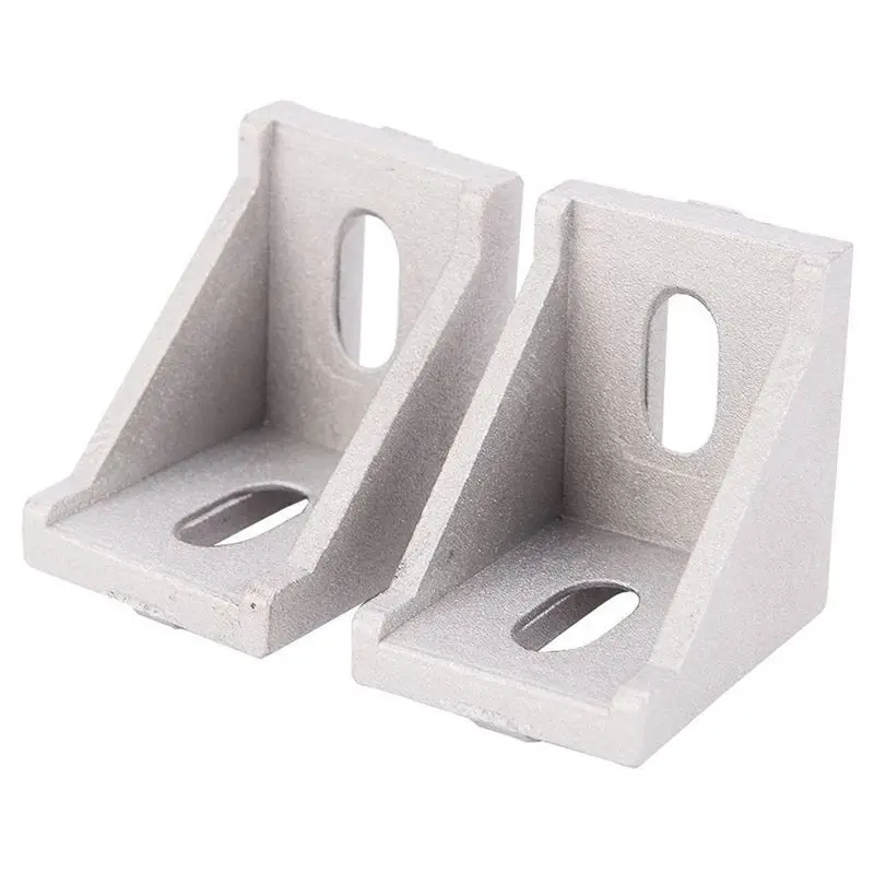 

10 pcs 3030 2 Hole Strong Inside Corner Bracket Gusset for 3030 Series Aluminum Extrusion Profile with Slot 8mm