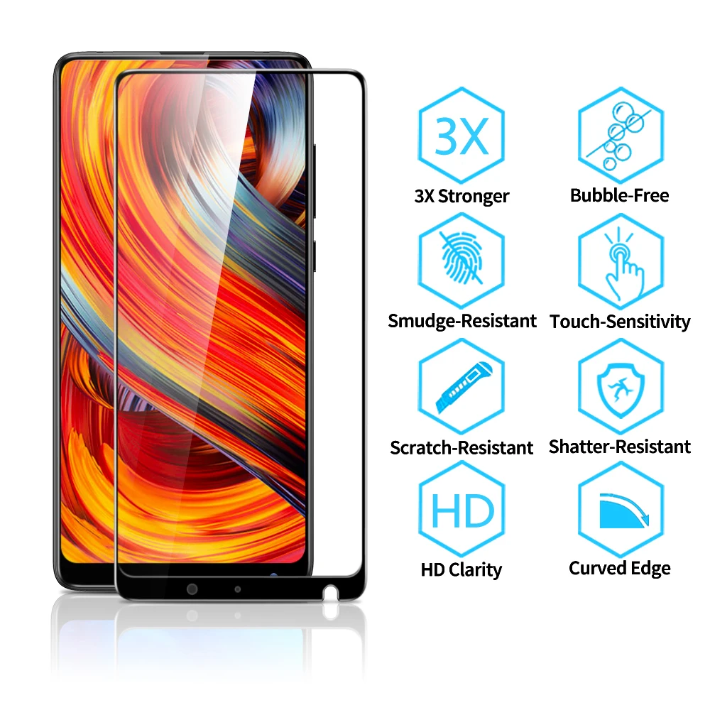 Защитная пленка для Xiaomi Mix 2 2s 3d протектор экрана из закаленного стекла 9 9Se 3х