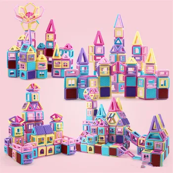 

1-258PCS Mini Magnetic Blocks Educational Construction Set Models & Building Toy ABS Magnet Designer Kids Gift