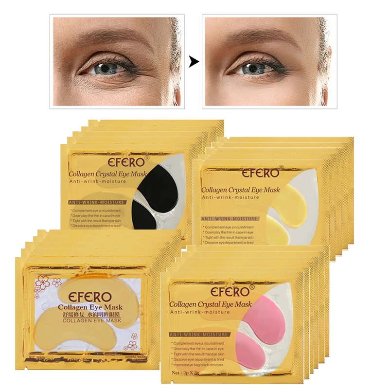 

Collagen Crystal Eye Mask Eye Patches Anti Wrinkle Mask for Face Care Masks for Eye Patches Pad Gel Eye Mask EFERO 8pair=16pcs