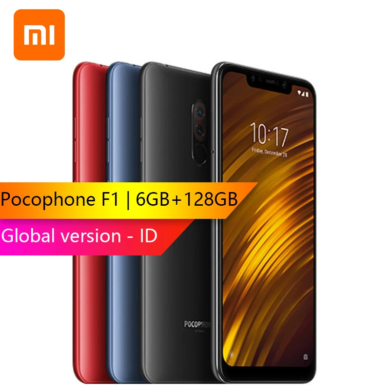 Xiaomi POCOPHONE F1 Поко F1 6 GB 128 GB Snapdragon 845 Octa core 6,18 "отпечатков пальцев Сенсор 4000 mAh 4G смартфон Индия версия