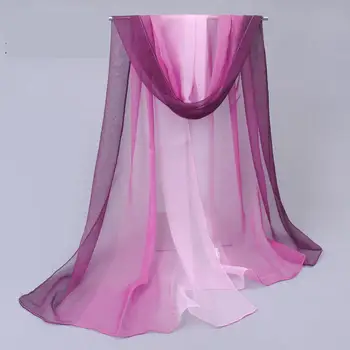 

Silk Scarf Ladies Spring And Autumn Wild Korean Sunscreen Shawl Long Dual-use Winter Chiffon Scarf Small Scarf Decoration