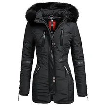 Rosetic зимняя куртка Готический стиль Харадзюку плюс размер 2XL искусственный мех тонкий панк пэчворк с капюшоном ветрозащитная молния пэчворк теплая верхняя одежда