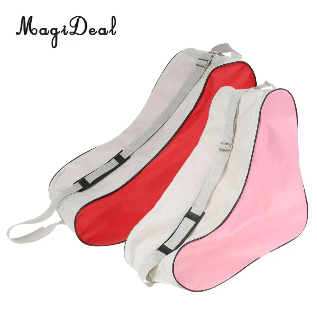 2pcs Oxford Inline Skates Roller Skates Bag Zipper Storage Carry Pouch