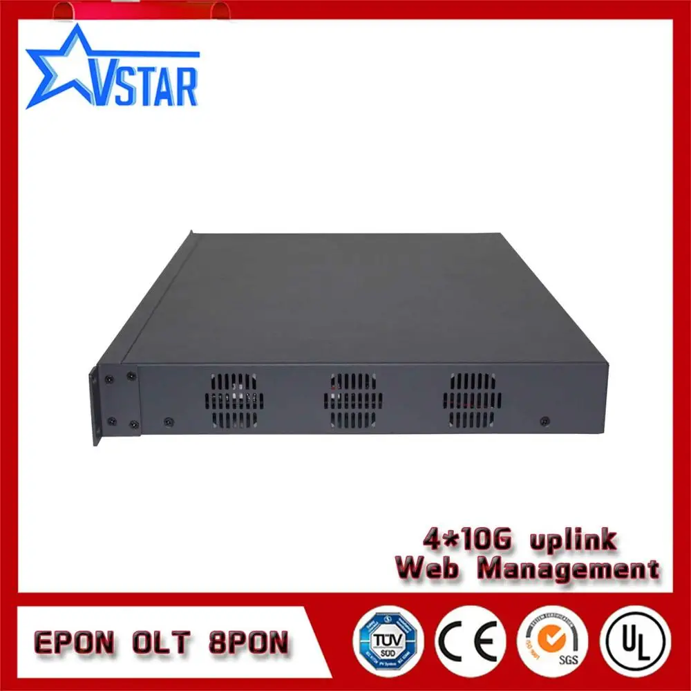 Высокое качество 8 PON порт 1U 19 дюймов EPON OLT