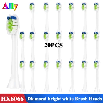 

Replacement Toothbrush Heads compatible with Philips Sonicare DiamondClean HX6064 for FlexCare HealthyWhite EasyClean