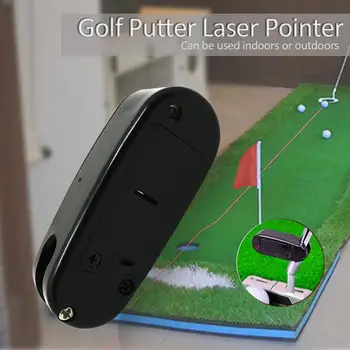 

Mini Black Golf Putter Laser Pointer Putting Training Aim Line Corrector Improve Aid Tool Golf Practice Accessories