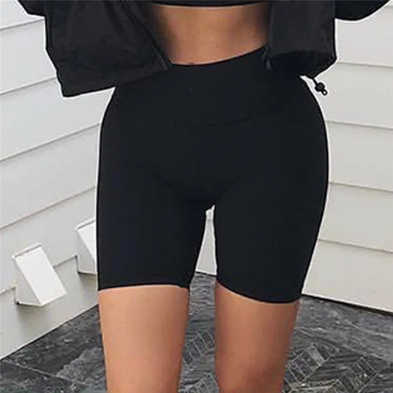 women's high waisted jogger shorts