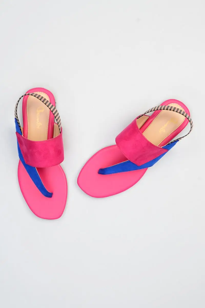 

Bambi Fuchsia Navy Blue Women Sandals F0303200472