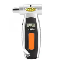 Манометр для шин 4 в 1 Многофункциональный цифровой манометр для шин светодиодный фонарик автомобильный молоток