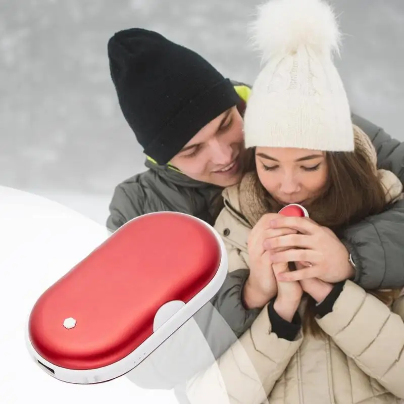 Heater Hand Warmer Portable Heating Aluminum Alloy Cobblestone Shape