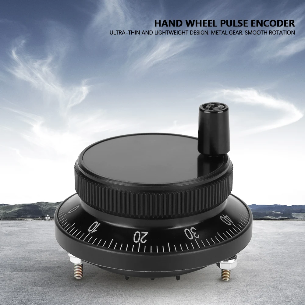 

New 5V 60MM Hand Wheel Pulse Encoder Mill Router Manual Control For CNC System Hand Manual Pulse Generator