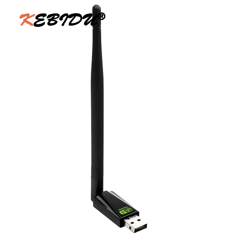 

KEBIDU Mini Wireless USB Wifi 150Mbps USB Wireless Network Card Free Driver RTL8188GU 802.11b/n/g High Speed WiFi LAN Adapter