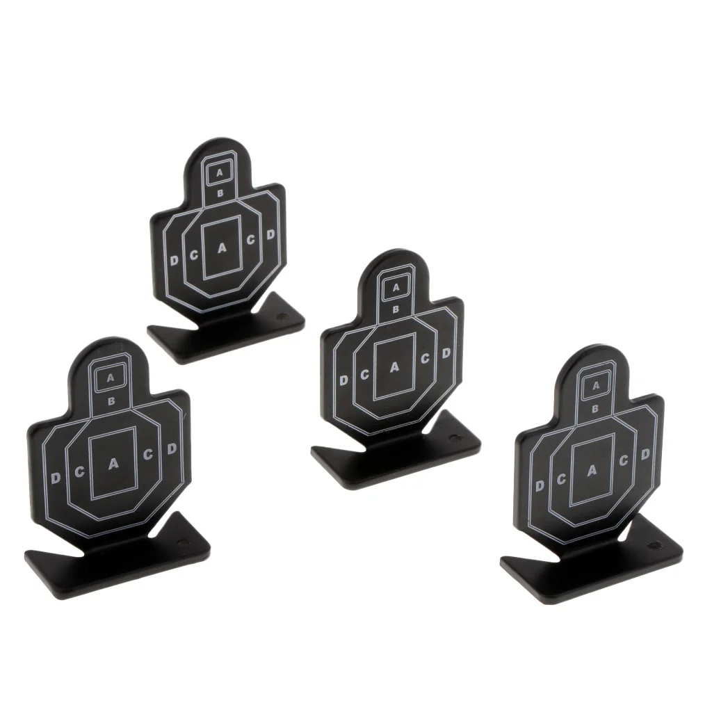 

4pcs Metal Practice Silhouette Shooting Aim Target Mini Plinking Targets Hunting Shooting Accessories 7x5cm