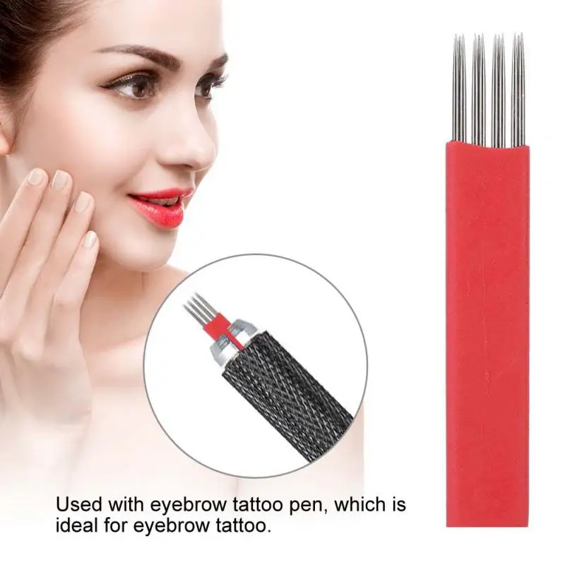 

Disposable Microblading Blade Semi Permanent Eyebrow Tattoo Manual Needle Tattoo Makeup Tool
