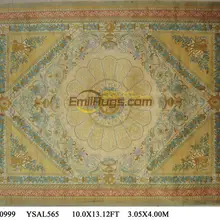 Топ Мода Tapete Подробнее о 10' X 13,12 'ручной Узелок толстый плюшевый французский коврик «савонри» ковер сделан на заказ ysal565gc88savyg2