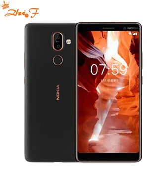 Перейти на Алиэкспресс и купить Оригинальный Nokia 7 Plus, Android 8, глобальная прошивка, OTA, 4 ГБ, 64 ГБ, Восьмиядерный процессор Snapdragon 660, 6,0 дюйма, 2160x1080P, 18:9, 3800 мАч, Bluetooth 5,0