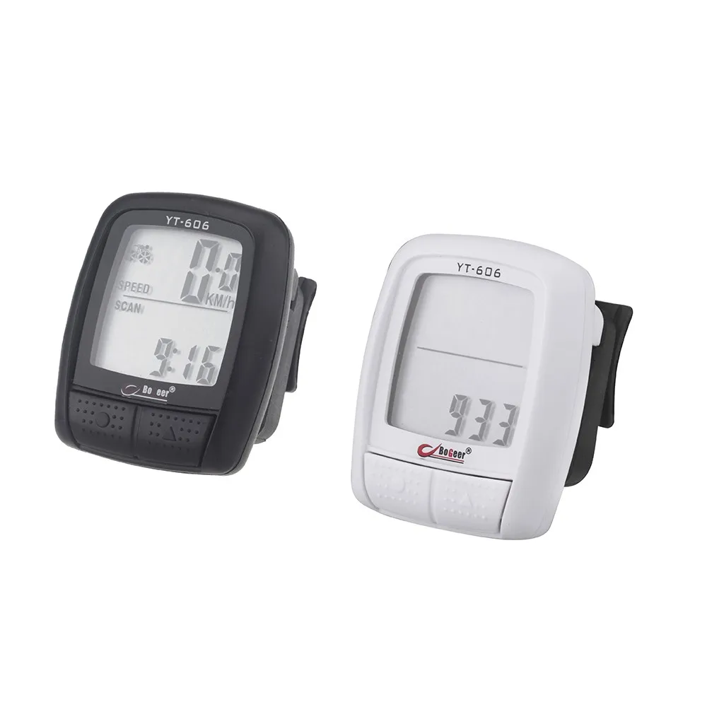 

Bike Bicycle Cycling Computer Odometer Speedometer LCD Water-resistant Multifunction Black