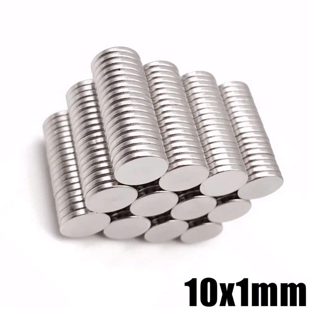 

200Pcs 10x1 Neodymium Magnet Permanent N35 10mm x 1mm NdFeB Super Strong Powerful Magnetic Magnets Small Round Disc 10*1mm