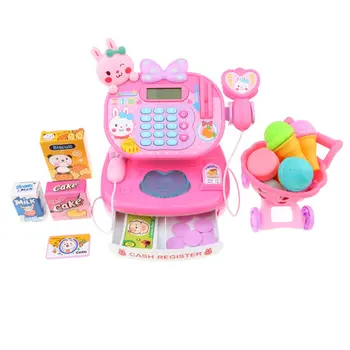 

Electronic Cash Register with Sound Light Pretend Play Role Playing Game Educational Toys Birthday Gift for Children Toddler