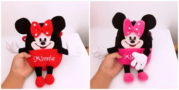 

IVYYE 1PCS Minnie Anime Plush Shoulder Bag Handbags Cartoon Soft Tote Pouch Phone Bags Coins Purse Card Kid Gifts