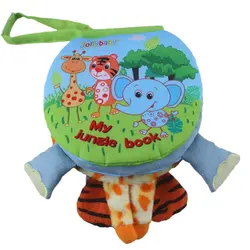Jollybaby знания о животных ноги Ткань Книга игрушка активности детская книга ребенок игрушка для раннего развития слон