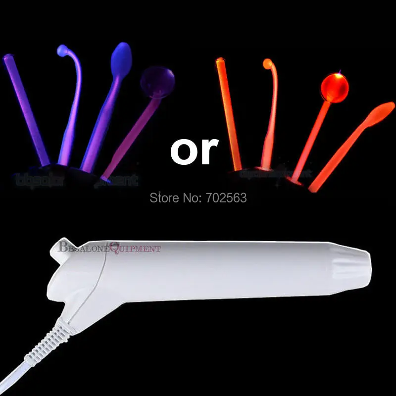 High Frequency Machine With 4 Pieces Violet Orange Ray Electrodes Anti