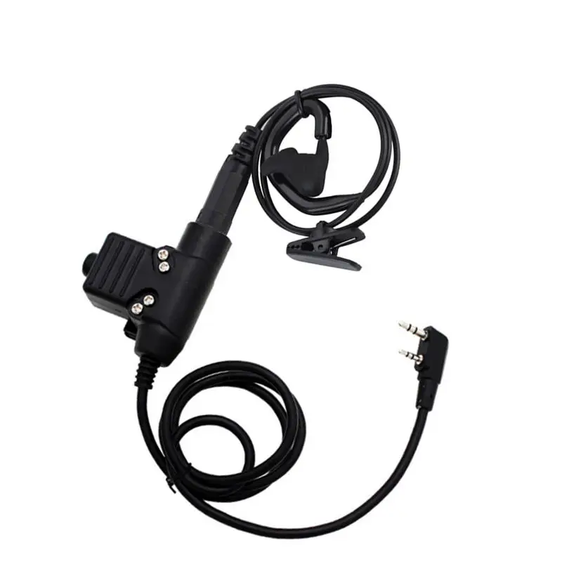 Тактика уха костный вибратор снижение шума наушник с U94 Ptt для Baofeng Uv5r 6r Kenwood Tk3107 Tyt