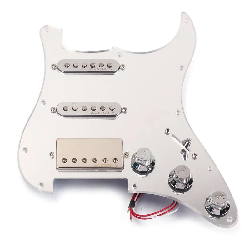 

Mirror Surface 3-ply Prewired Pickguard Guard Plate with SSH Pickup Guitar Protector Board Pickup Humbuckers for Electric Guitar