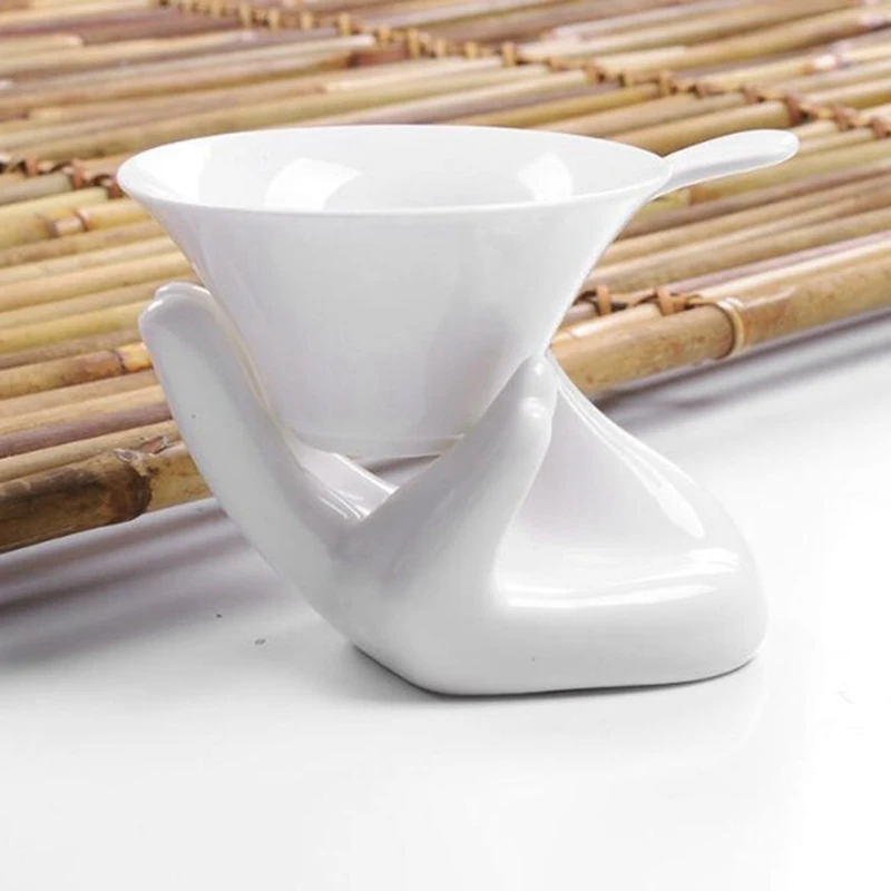 

Kung Fu Tea Set Accessories Ceramic Buddhism Tea Filter,Tea Infuser Reusable Herbal Strainer Loose Coffee Leaf Spice Filter