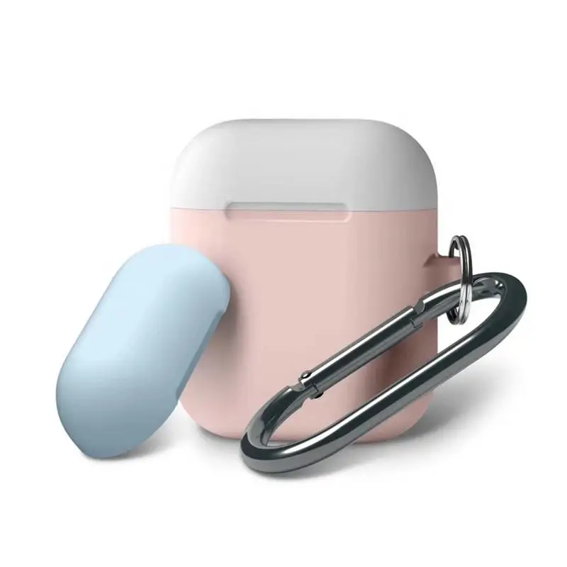 Новый двойной колпачок силиконовый чехол для Airpods наушники беспроводные Bluetooth