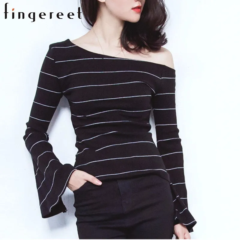 Новые футболки с длинными рукавами для саморазвития, футболки для женщин, модный топ в полоску