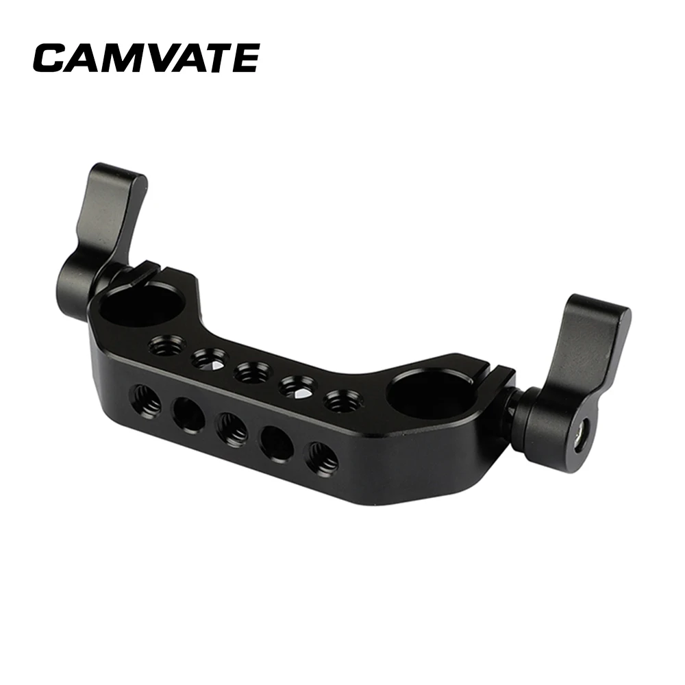 CAMVATE 15 مللي متر السكك الحديدية قضيب المشبك 1/4-20 موضوع الأسود مقبض ل DLSR كاميرا تزوير قفص اللوح الأساس السكك الحديدية قضيب دعم نظام C1422 CAMVATE 15 مللي متر السكك الحديدية قضيب المشبك 1/4-20 موضوع الأسود مقبض ل DLSR كاميرا تزوير قفص اللوح الأساس السكك الحديدية قضيب دعم نظام C1422