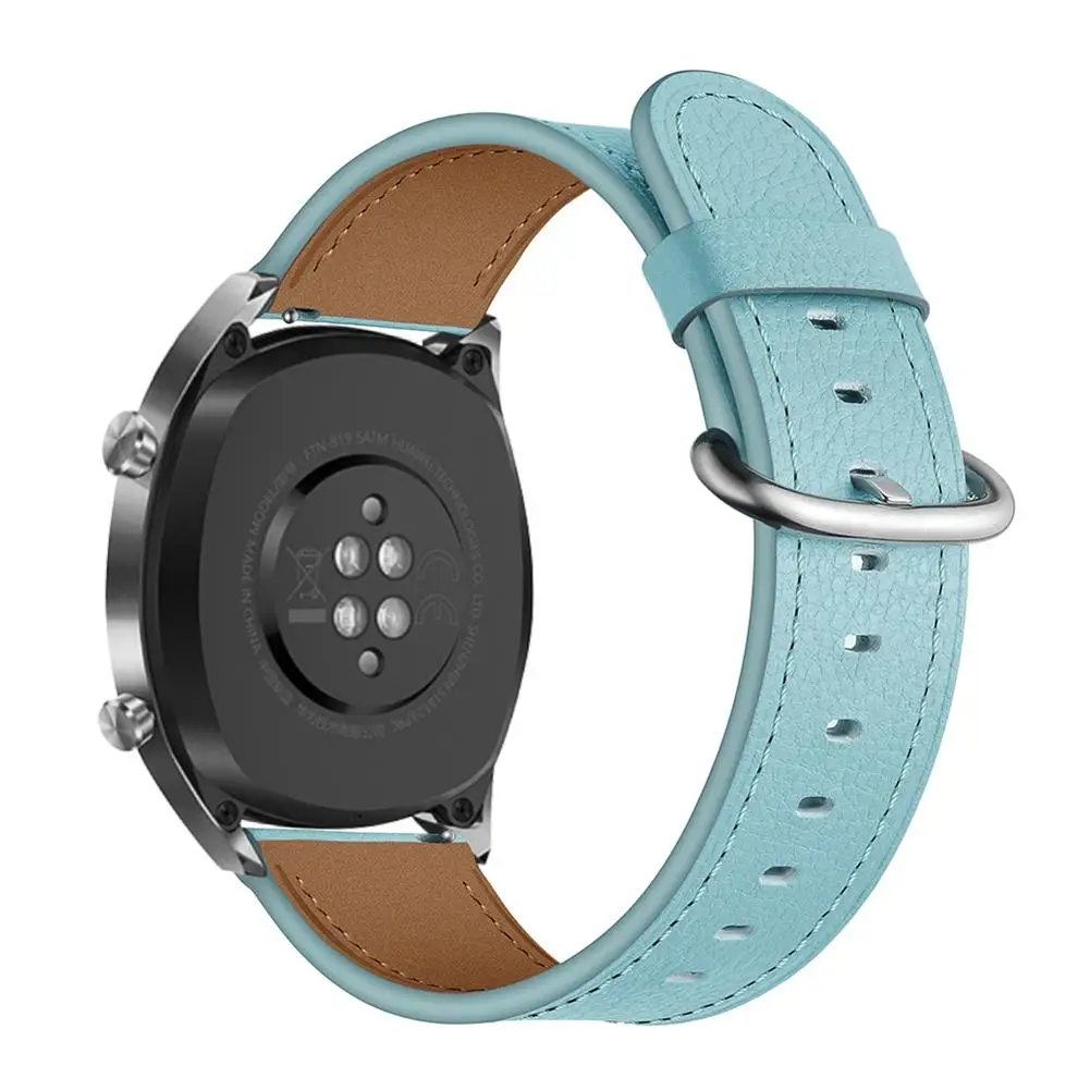

For Huawei Watch GT Honor Watch Magic 22MM Replacement Watchbands Soft Comfortable Leather Watch Strap Adjustable Round Tail New