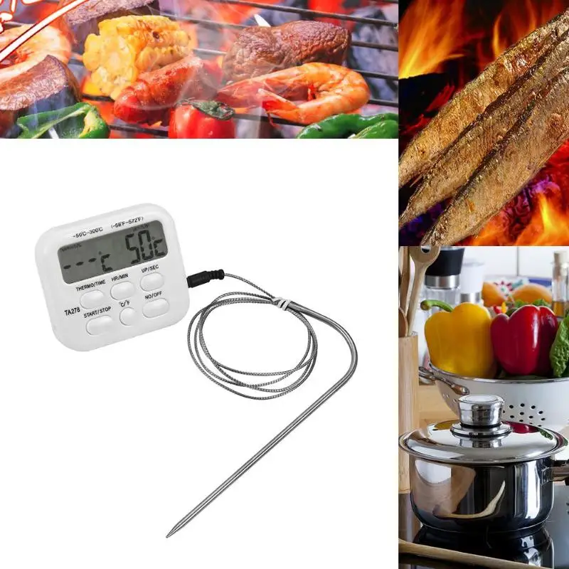 Цифровой кухонный прибор для приготовления мяса воды еды зонд печь электронный