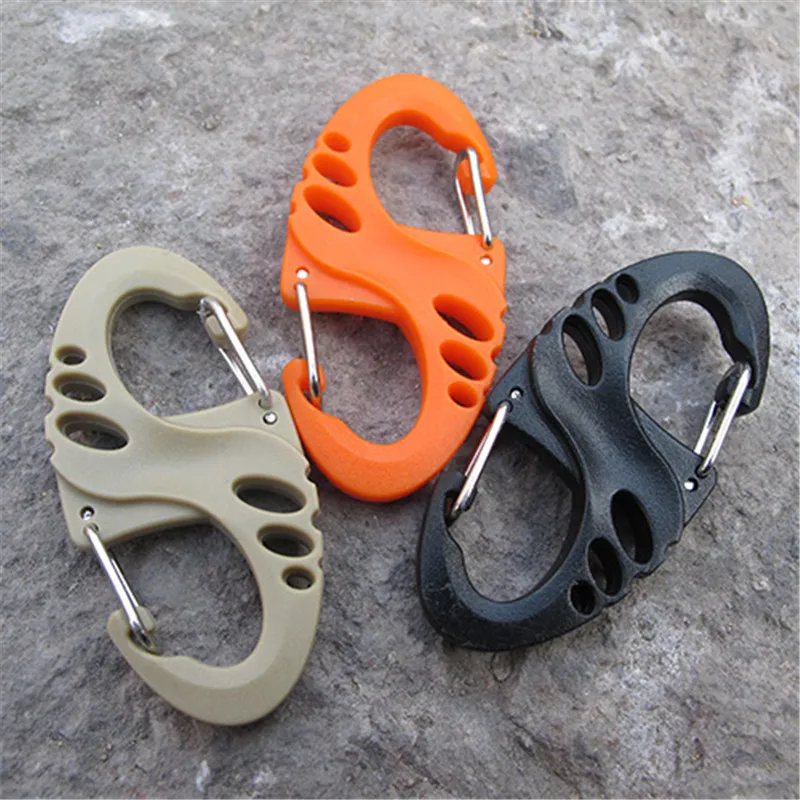 mini S-Biner clasp buckle mountain climb attach hang camp hike carabiner outdoor clip survive hook backpack quickdraw bushcraft | Дом и сад