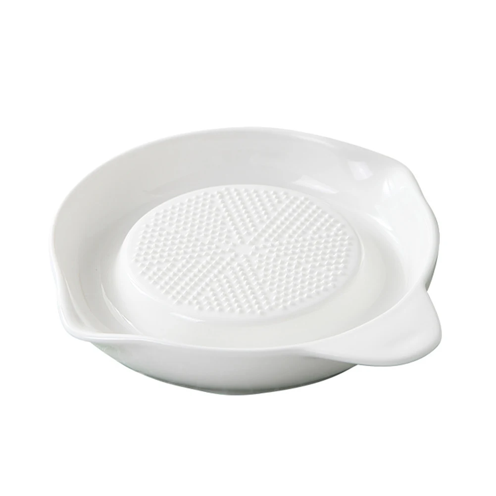 1pc Ginger Grater Tool Multipurpose Porcelain Ceramic Baby Food Grinder