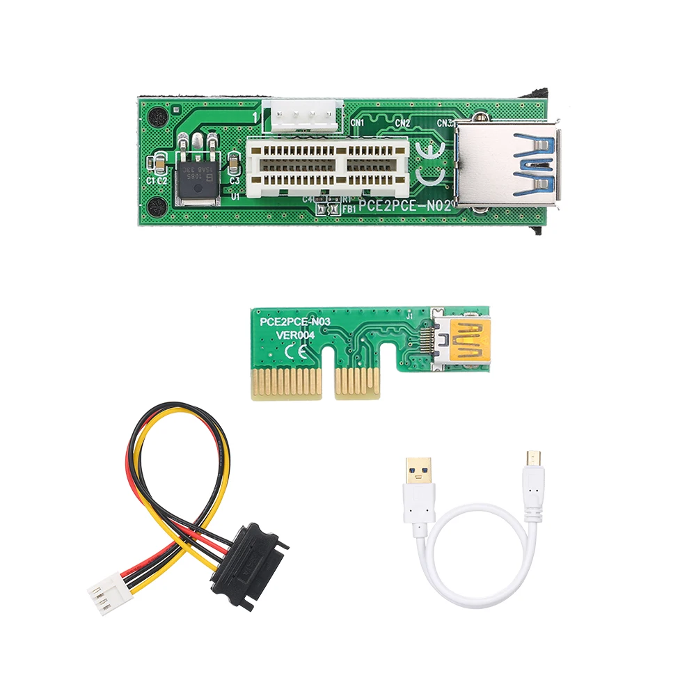 Удлинительный кабель Mini PCI E X1 плата расширения PCIE 1X под прямым углом 90 с usb кабелем