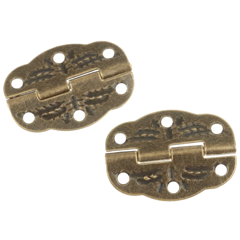 

10pcs Antique Bronze Alloy Hinge for DIY Crafts Small Drawer Jewelry Box