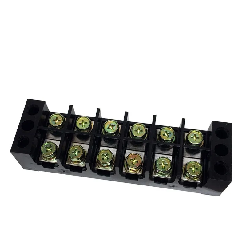 Клеммные колодки TBC 6006 TB 606 60A/6P 600V двухрядные клеммы из меди с 12 винтами 0 5 10
