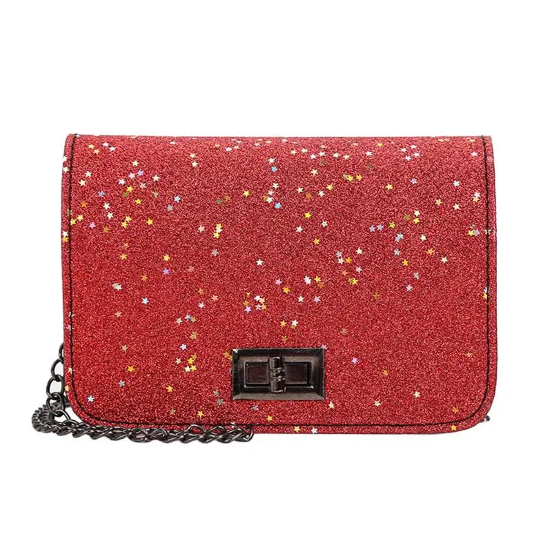 

Shining Sequins Shoulder Bag Sling Crossbody Bags for Women Chain Messenger Handbags Sac A Dos Bolsas Feminina Mujer Sac A Main