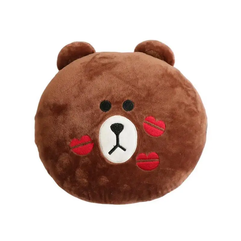 

Car Neck Pillows Universal Single Pcs Headrest Car Interior Decoration Cartoon Bear Pillow Auto Interior Accessory Supplies