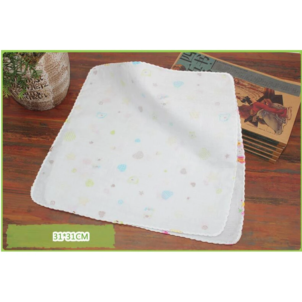 1PC Durable Pratical Safe Comfortable Convenient Towel Family Supplies Face Towel Square Scarf Handkerchief Baby Bibs