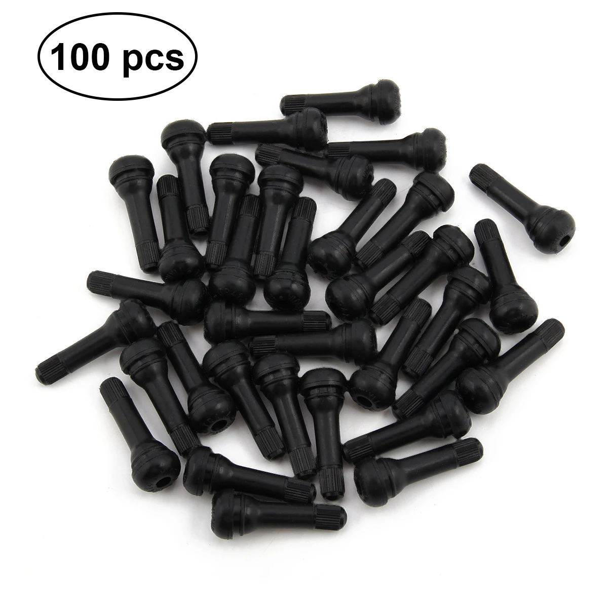 

100pcs Auto Car Trunk Caps Tubeless Tyre Valve Stem TR414 Rubber Tire Valve Cap (Zinc Alloy)