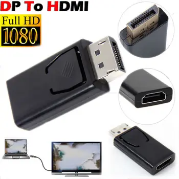 

Display Port DP Male To HDMI Female Flat Adapter Connector Converter for HDTV PC