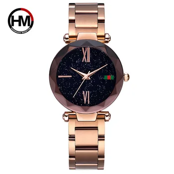 

Japanese 2035 Movement High Quality Watch Shaking Sound Celebrity Inspired Solid 316 Stainless Steel Starry Ms Watches Women