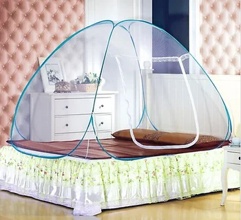 

Foldable Automatic Installation Yurt Camping Mosquito Nets Yurt Prevent Insect Pop Up Tent Curtains for Beds Bedroom Decor