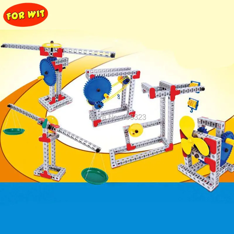 

New Arrival Physics Experimenting Gizmo, High-end Assembling Bolt Toy, Crane 5 Forms Fun Study Science Education Building Blocks