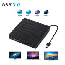 Внешний USB 3,0 CD DVD Встроенная память SVCD записывающее устройство DVD RW горелки плеер оптический привод для Mac/PC/Apple ноутбук/OS/оконные рамы