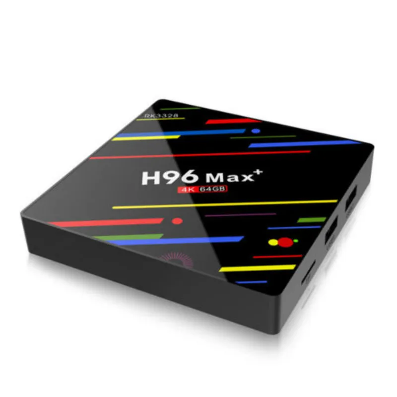 Новый H96 Max + Smart tv Box Android 8,1 Четырехъядерный 4 к 4 Гб 64 Гб WiFi HD RK3328 медиа